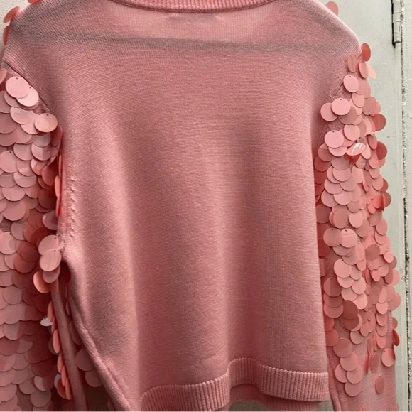 Alice + Olivia Delfina Wool Cropped Size XS Women's Crop Knit Sweater NWT - Picture 5 of 15